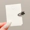 Pinza Única y Hermosa para el Cabello Lateral con Lazo de Pedrería para Mujer, Nuevo Estilo Pinza de Pato para Flequillo