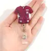 Novo Estilo de Uniforme de Enfermeira Pingente de Carro Fivela de Fácil Puxar Chaveiro Decorativo de Acrílico Acessórios de Joia Presente