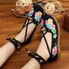 No incluye caja de zapatos zapatos planos tiro completo pie ancho pie gordo zapatos de madre zapatos de tela bordados zapatos de dama una generación de cabello