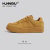 Zapatillas Blancas de Suela Gruesa de Moda para Mujer Otoño 2026 Nuevas Zapatillas Casuales Versátiles con Plataforma para Aumentar la Altura Mocasines