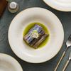 Tazón de Sopa Beige Dehua Tazón de Cerámica para Fideos Tazón Grande para el Hogar 2025 Nuevo Pescado Encurtido Rebanadas de Carne Hervida Tazón Grande de Lavabo Tazón Hondo