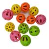 Campana de plástico transfronteriza redonda hueca de doble capa para mascotas, bola para hámster, gato, perro, juguete, Campana 3.1CM3.5CM