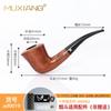 Pipa de Tabaco de Madera Pipa de Madera Suministro de Amazon Mango Curvo Boquilla para Cigarrillo Creativa Hecha a Mano Madera Sólida Pipa de Palo de Rosa