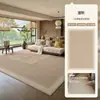 Nueva alfombra de sala de estar estilo chino vintage, tapete para sofá estético estilo Song, color sólido, lavable y limpiable, alfombra engrosada insonorizada