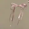 Pinza para el pelo con lazo de flor de lirio del valle rosa para mujer, Pasador de pelo con atmósfera súper de hada, Pinza lateral, Dulce pinza para el pelo