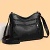 Bolso de mujer multicapa 2026 nuevo modelo bolso cruzado de piel suave gran capacidad versátil bolso de hombro para mediana edad para madres