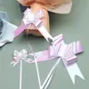 Nuevo lazo de arco iris flor de mano flor de coche de boda empaque de regalo de flores apto flor 18#30#45#