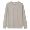 Sudadera infantil de cuello redondo de 420g con parte delantera y trasera del mismo color, atuendo a juego para padres e hijos, camiseta base de forro polar de zorro plateado compuesto de algodón puro