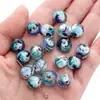 Cuentas de Vidrio de Cristal Facetadas Planas Redondas de 12X10MM para Pulsera de Joyería DIY Cuentas Sueltas Cadena de Teléfono Móvil Cuentas de Vidrio Checo