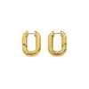 Aretes de aro único en forma de U