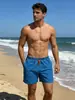 Pantalones de Playa Europeos y Americanos para Hombre Transfronterizos Shorts Casuales Tendencia de Moda Ropa Exterior Sueltos Impermeables Bañadores para Surfear y Nadar