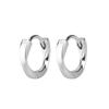 Hebilla de oreja mobius de plata 999 moda nueva simple orejas de plata concha de agua fabricantes calientes al por mayor