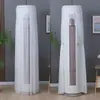 Modelo nuevo, no es necesario quitar la cubierta del aire acondicionado al encenderlo, funda de tela decorativa universal cilíndrica vertical para polvo de aire acondicionado