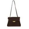 Bolsa Tote Simples de Grande Capacidade para o Dia a Dia de Mulheres 2025 Novo Estilo de Inverno Bolsa de Ombro Único Transversal Preguiçosa e Relaxada Retrô