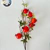 Decoração de Casa Romã Artificial Caqui Flores Artificiais Enfeites de Ano Novo Frutas Artificiais Enfeites de Flores Artificiais Flores Artificiais Atacado
