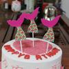 Venta al por mayor Decoración para Hornear Pasteles Cola de Sirena Decoración Inserto para Pastel Fiesta Temática del Océano 3/paquete