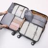 Bolsa de armazenamento de sete peças de viagem multifuncional espessada, bolsa para classificação de roupas e bagagem, bolsa de armazenamento para terno, atacado
