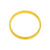Versión Ancha de la Pulsera de Hielo Triturado de Tres Caras Color Oro Arena de Jane Yue, Pulsera de Boca Cerrada, Pulsera de Precisión Brillante y Resplandeciente, Elegante y de Alta Gama