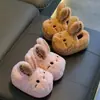 Chinelos de algodão infantis para outono e inverno para meninos e meninas, quentes, de pelúcia, antiderrapantes, para uso doméstico, pai-filho, criança pequena, bebê, sapatos de algodão com calcanhar fechado