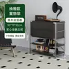 Armário de revistas com porta basculante estilo tronco de árvore Estante estilo japonês Estante com prateleiras Armário com gavetas Armário lateral para sala de estar Armário de armazenamento para entrada Armário de armazenamento nórdico