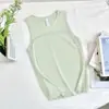 Verão~Estilo Americano Quente~Roupa Externa Corrida Respirável Blusa Esportiva Colete Feminino Aparência Emagrecedora Sem Mangas Top de Yoga