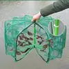 Red de Pesca Cuadrada Plegable Jaula para Camarones Red de Pesca Poligonal Jaula para Camarones con Forma de Paraguas Hexagonal Red de Lanzamiento Manual Bolsa para Peces