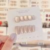 Manicure fototerapia feita à mão contas de gato usar unha atacado produto acabado uso repetido adesivo de unha Temperamento branco