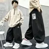 Pantalones Deportivos Elegantes para Niños de Primavera y Otoño Pantalones Anchos Sueltos Niños Medianos y Grandes Pantalones Deportivos Cálidos Casuales para Niños Pantalones Largos Modernos Otoño