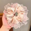 Anel de cabelo de renda francesa Collet Acessórios para cabelo Mori Style Hollow Double Layer Hair Rope Sweet Balls Acessórios para cabelo