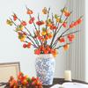 Simulação de abóbora flor falsa simulação decoração de mesa de flores decoração de alta qualidade sala de estar decoração de floricultura para casa flor de ano novo