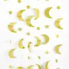 Decoración de Pared de Fondo para Salón de Música con Notas Musicales, Estrellas, Guirnaldas de Luna Redonda, Adornos Colgantes para Interior de Habitación y Pasillo