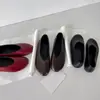 Aumento de altura interna de 5cm ~ Novo modelo de mola, sapatos rasos de couro macio simples e de bico redondo para mulheres, modernos e elegantes para o trabalho