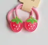 Cuerda para el pelo de estilo coreano para niños, Frutas de colores, Fresa, Cereza, Sandía, Goma elástica, Cuerda elástica para que las niñas se aten el pelo, Accesorios para el pelo de princesa