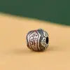 Ciervo Dorado Rey Plata de Ley Retro Gradiente de Lluvia Oreja Redondas Perlas Sueltas DIY Cuerda Trenzada Hecha a Mano Wenzhang Jugar Perlas Cadena Accesorios