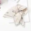 Lenço Xadrez com Bolinhas Vintage de Alta Qualidade Lenço Decorativo para Cabeça Lenço de Seda Novo Estilo Primavera e Verão