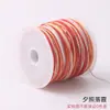 Rolo Pequeno de Fio de Jade Tingido em Degradê para Tecelagem Manual, Pulseira Multicolorida, Cordão para Pingente de Joia, Colar DIY, Fio Durável