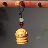 Sândalo Dourado Nova Versão dos Doze Signos do Zodíaco Pingente para Celular Pingente de Madeira para Bolsa Chaveiro Argola Lembrancinha
