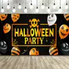 Amazon Nuevo Banner de Halloween Decoración de Fiesta del Festival Fantasma Cortina de Puerta Bandera Tela de Fondo para Bandera Se Puede Hacer