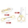 Tijeras de Viaje con Mango de Plástico Plegables en Forma de 8 Mini Tijeras de Pesca Tijeras Pequeñas Plegables Portátiles en Stock