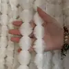 Tiras de Piel de Conejo Sintética 3 cm Encaje con Flecos en Forma de Calabaza Cortinas Ropa Infantil Qipao Ropa de Animales Decoración de Cojines Suministro al por Mayor