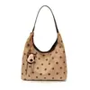 Bolso tote de lunares estilo coreano nuevo 2026, gran capacidad, moda retro, estilo relajado, casual, chic y adecuado para ir al trabajo