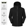Macacão de Esqui Softshell para Uso Externo Roupa de Trabalho para Homens e Mulheres À Prova de Vento Impermeável Respirável com Capuz Montanhismo Ciclismo Jaqueta Casaco Personalizado