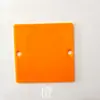 Tapa Decorativa Transparente para Cajas Eléctricas, Tapa de Caja Base Oculta, Tipo 86 de PVC para Interruptor y Enchufe, Placa de Cubierta de Interruptor Roja a