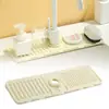 Alfombrilla Antisalpicaduras de Silicona para Desagüe de Grifo de Cocina, con Retención de Agua, Cortable, Plegable, para Lado Estrecho, Mesa de Lavado, Alfombrilla Absorbente