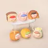 Pão de Café da Manhã Mate Pintado à Mão Lilith Acessórios DIY Mini Figura Fofa Ornamento de Resina Chaveiro