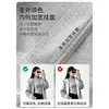 Gris estilo coreano holgado para mujer otoño 2026 nueva colección: cárdigan con cremallera, holgado, chaqueta sudadera con capucha relajada