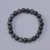Pulseras de Cristal para Pareja de Cabello Negro Natural Grado 7A, Regalo de Cumpleaños de Alto Valor Estético, Joyería de Lujo Ligero, Venta al por Mayor en Puesto del Mercado Nocturno