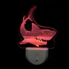 Amazon acrílico regulable atenuación patrón animal colorido atmósfera luz de noche enchufe luz de noche
