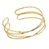 Venta caliente de Amazon para brazalete metálico simple de seis piezas para la parte superior del brazo, pulsera ajustable, venta al por mayor transfronteriza