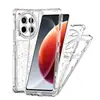 Funda Dazzling Three-In-One Thunder Carving Paper para Teléfono Móvil Adecuada para Tecno Camon 30 Cubierta Protectora Transparente de Acrílico